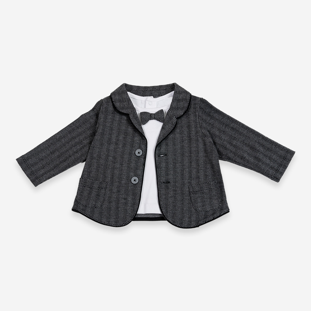 Stil: Ceket | Renk: Balıksırtı Kruvaze | Malzeme: 100% Pamuk